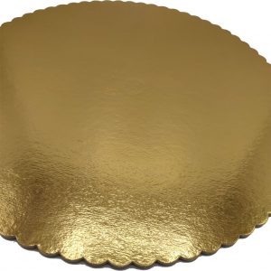 Disc tort dantelat auriu cu negru 26 cm (3)